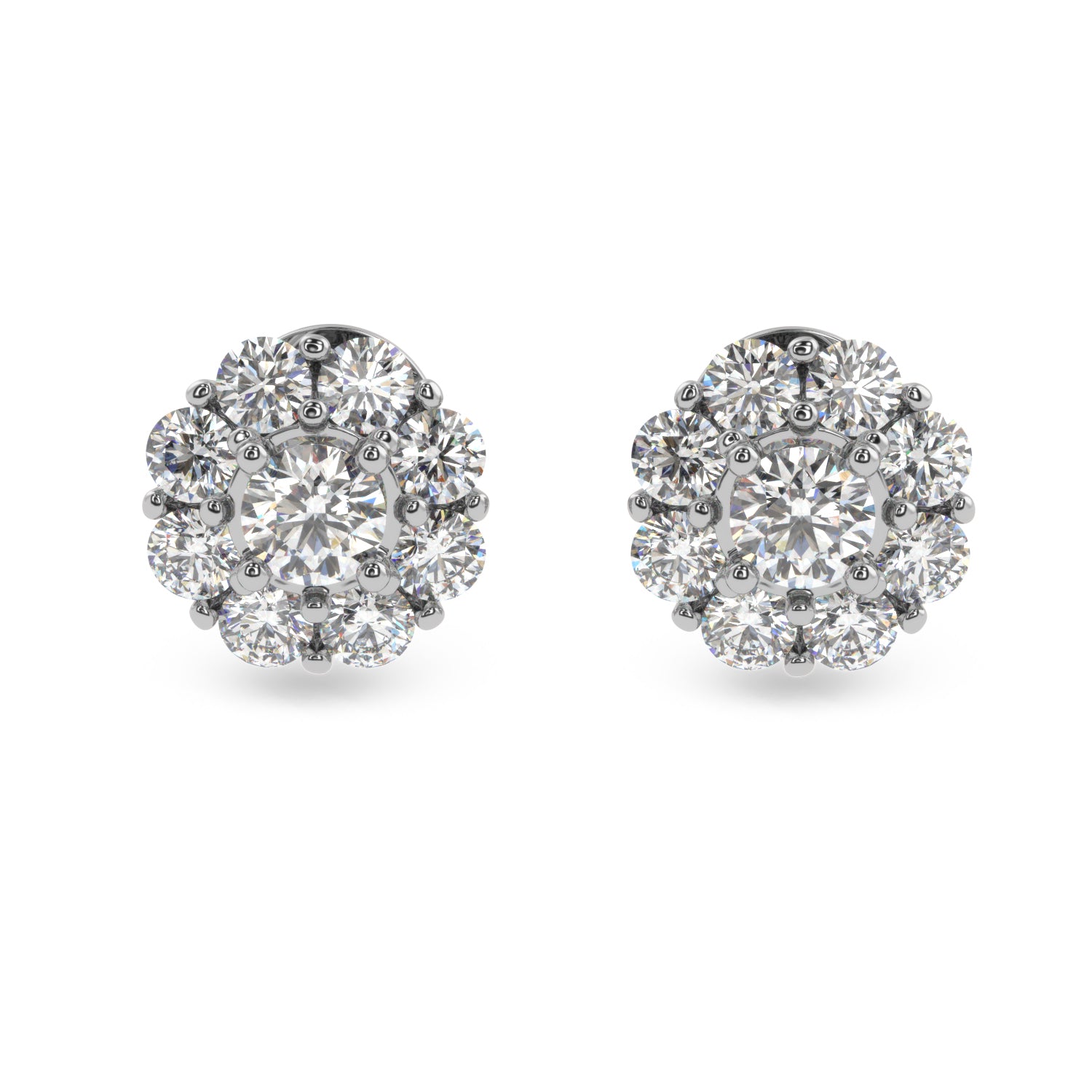 Buy 1.87Ct G VS1 Diamond Stud Earrings | Solitairekart